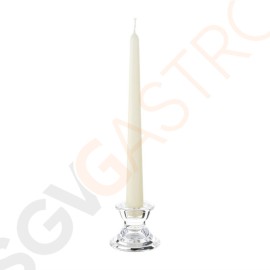 Olympia Kerzenständer Glas 6cm 6 Stück | passend für Spitzkerzen | 6 x 7(Ø)cm | Glas