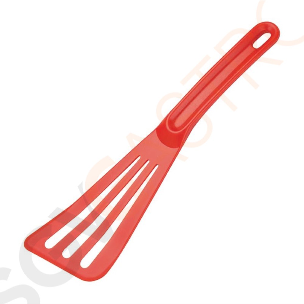 Mercer Culinary Hells Tools geschlitzter Pfannenwender rot 31cm Material: Glasfaserverstärkter Nylon. Länge: 31cm