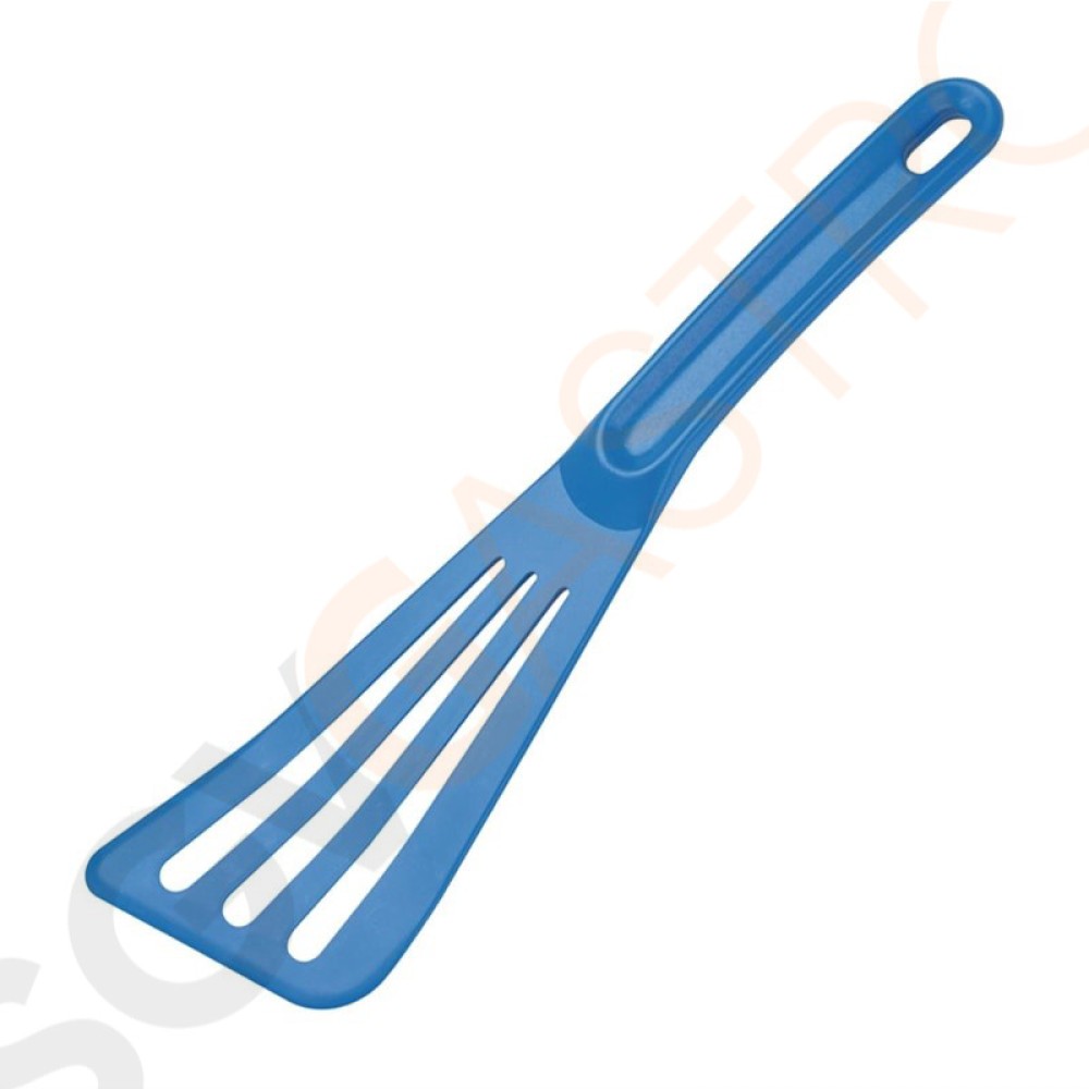 Mercer Culinary Hells Tools geschlitzter Pfannenwender blau 31cm Material: Glasfaserverstärkter Nylon. Länge: 31cm