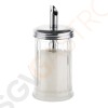 Olympia Zuckerstreuer mit 19mm Ausgießer 17,5 x 7,5(Ø)cm | Glas und Edelstahl