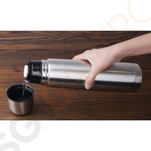 Olympia Isolierflasche 1L Inhalt: 1L | Edelstahl