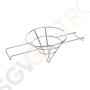 Vogue Ölfilterhalter Geeignet für Filtertüten CN958 | 32,5 x 25(Ø)cm | verchromtes Eisen