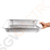 Rechteckige Aluminium Servierschalen GN 1/1 53(B) x 32(T)cm | 5 Stück pro Packung
