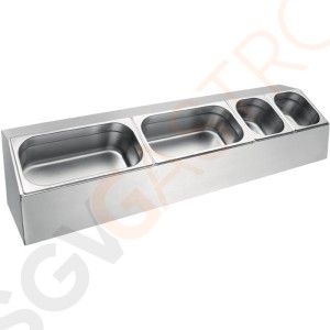 Vogue langes Gestell für GN-Behälter Behälter separat erhältlich | Edelstahl Vogue langes Gestell für GN-Behälter Behälter separat erhältlich | Edelstahl