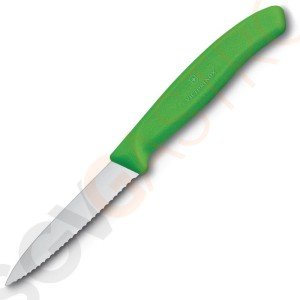 Victorinox Schälmesser Wellenschliff grün 8cm Blattlänge: 8cm | eisgehärteter Edelstahl Victorinox Schälmesser Wellenschliff grün 8cm Blattlänge: 8cm | eisgehärteter Edelstahl