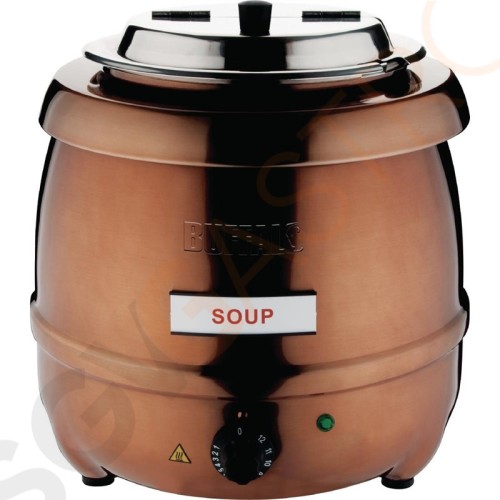 Buffalo Suppenkessel kupferfarben 10L 400W/230V | Kapazität: 10L | kupferfarbig Buffalo Suppenkessel kupferfarben 10L 400W/230V | Kapazität: 10L | kupferfarbig