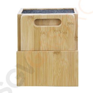 Vogue universeller Messerblock mit Schneidebrett Bambus Material: Bambus und Kunststoff | Größe: 23x19,5x11cm Vogue universeller Messerblock mit Schneidebrett Bambus Material: Bambus und Kunststoff | Größe: 23x19,5x11cm