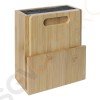 Vogue universeller Messerblock mit Schneidebrett Bambus Material: Bambus und Kunststoff | Größe: 23x19,5x11cm Vogue universeller Messerblock mit Schneidebrett Bambus Material: Bambus und Kunststoff | Größe: 23x19,5x11cm