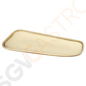 Olympia Kiln große Schalen Sandstein 33,5cm 4 Stück | 33,5 x 17,5cm | Porzellan | Sandstein