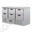 Polar Serie G Kühltisch mit 6 Schubladen 230V | Arbeitsfläche: 137 x 70cm | Kapazität: 6 x GN1/1