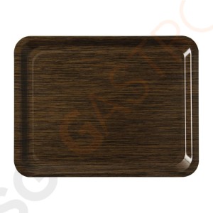 Roltex Original Serviertablett antirutsch Wenge 43 x 33cm Antirutschbeschichtung | 43 x 33cm | Melamin | Wengeoptik