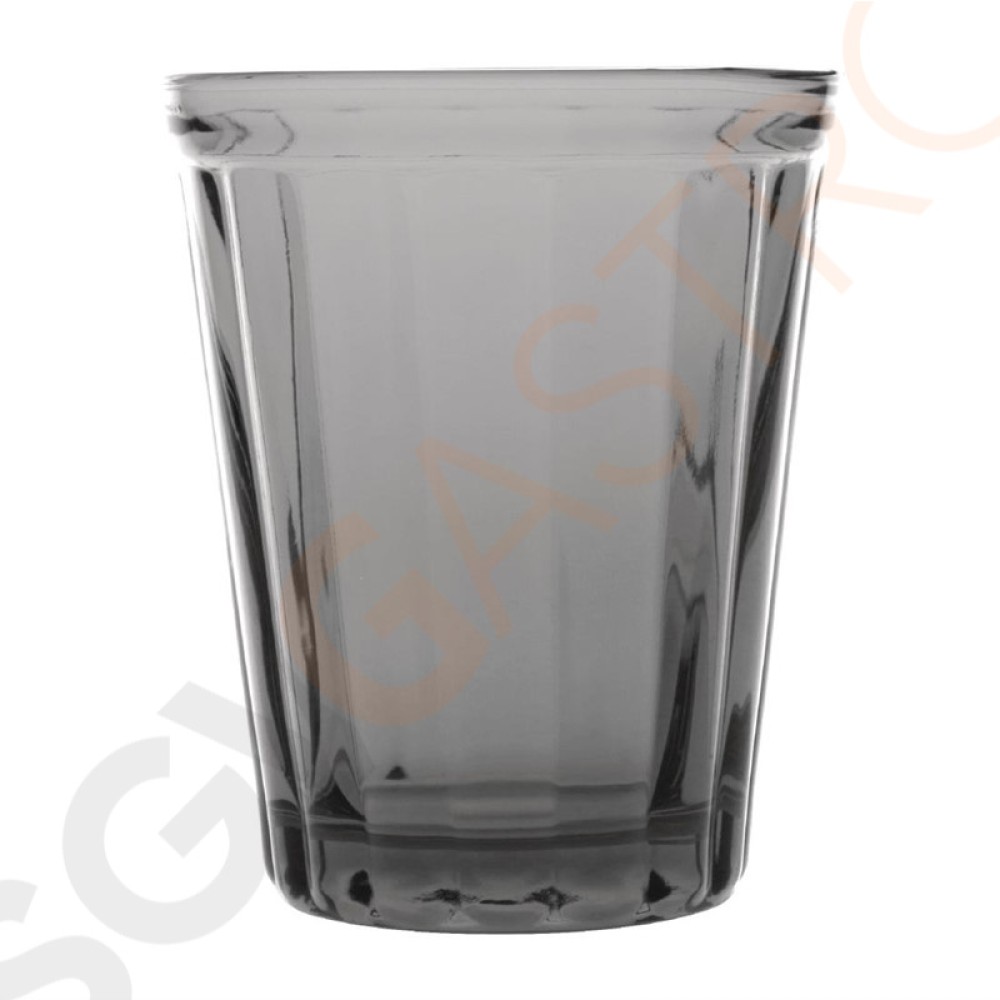 Olympia Cabot getafelte Tumbler Rauch 26cl 6 Stück | Kapazität: 26cl | Glas | Rauch