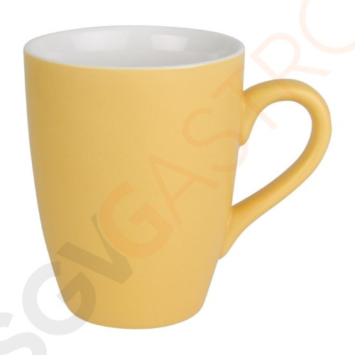 Olympia pastellfarbene Tassen gelb 34cl 6 Stück | Kapazität: 34cl | Porzellan | gelb