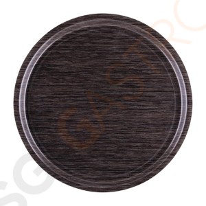 Roltex Original rundes Serviertablett Wenge 45cm 45(Ø)cm | Melamin | Wengeoptik