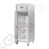 Polar Serie G Kühlschrank Edelstahl mit geteilter Tür 600L 300W/230V | 201 x 68 x 80cm | GN2/1-geeignet | (Nutz)Kapazität: 600/376L | 3 Roste | 1-türig (geteilt) | Edelstahl