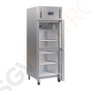 Polar Serie G Kühlschrank Edelstahl mit geteilter Tür 600L 300W/230V | 201 x 68 x 80cm | GN2/1-geeignet | (Nutz)Kapazität: 600/376L | 3 Roste | 1-türig (geteilt) | Edelstahl