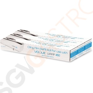 Nachfüllung Frischhaltefolie für Vogue Folienspender 3 Rollen | 300m lang