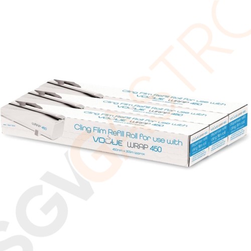 Nachfüllung Frischhaltefolie für Vogue Folienspender 3 Rollen | 300m lang