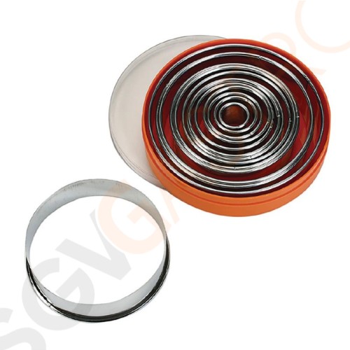 Schneider verschiedene runde Ausstechformen glatt 16 Stück | Edelstahl Schneider verschiedene runde Ausstechformen glatt 16 Stück | Edelstahl