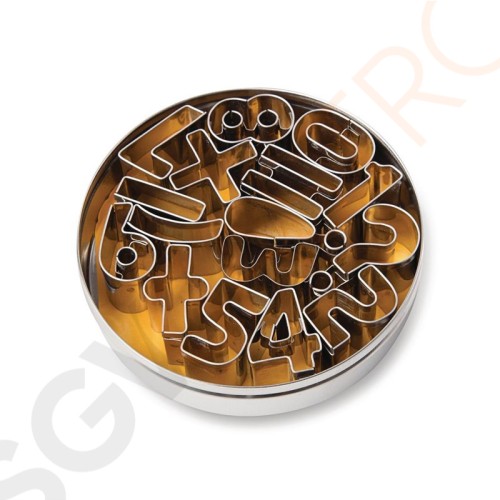 Schneider Ausstechformen Nummern glatt 16 Stück | Edelstahl