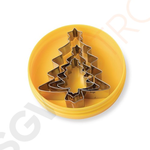 Schneider Ausstechformen Weihnachtsbäume glatt 3 Stück | Edelstahl