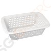 Vogue rechteckiges Abtropfsieb weiß 39,5cm 11,5(H) x 39,5(B) x 30,3(T)cm | Polyethylen