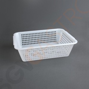 Vogue rechteckiges Abtropfsieb weiß 27,2cm 8,4(H) x 27,2(B) x 19,8(T)cm | Polyethylen