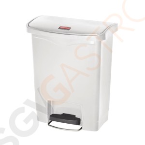 Rubbermaid Slim Jim Front Step Pedaleimer weiß 30L Kapazität: 30L | weiß | Polyethylen Rubbermaid Slim Jim Front Step Pedaleimer weiß 30L Kapazität: 30L | weiß | Polyethylen