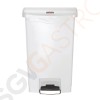 Rubbermaid Slim Jim Front Step Pedaleimer weiß 50L Kapazität: 50L | weiß | Polyethylen