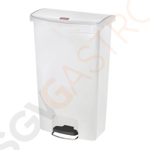 Rubbermaid Slim Jim Front Step Pedaleimer weiß 68L Kapazität: 68L | weiß | Polyethylen Rubbermaid Slim Jim Front Step Pedaleimer weiß 68L Kapazität: 68L | weiß | Polyethylen