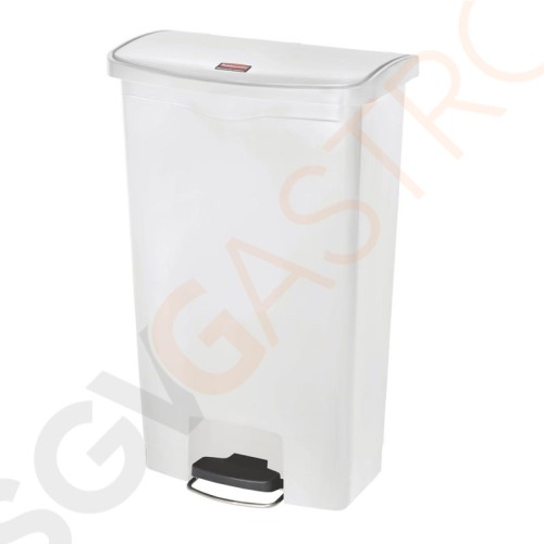 Rubbermaid Slim Jim Front Step Pedaleimer weiß 68L Kapazität: 68L | weiß | Polyethylen