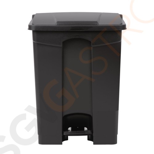 Jantex Küchenpedaleimer schwarz 65L Kapazität: 65L | Schwarz | Polypropylen