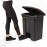 Jantex Küchenpedaleimer schwarz 65L Kapazität: 65L | Schwarz | Polypropylen