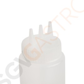 Vogue transparente Quetschflasche mit 3 Spritzdüsen 68cl Kapazität: 68cl
