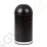Bolero 40L schwarzer Abfalleimer aus Stahl mit offenem Deckel Material: Edelstahl und pulverbeschichteter Stahl | Inhalt: 40L