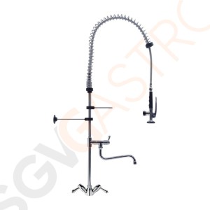 Gastro M Einloch-Geschirrbrause hohes Modell mit Schwenkhahn Einloch | mit Schwenkhahn