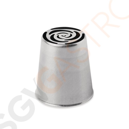 Schneider Spritztülle Rose Höhe: 4,2cm | Edelstahl Schneider Spritztülle Rose Höhe: 4,2cm | Edelstahl