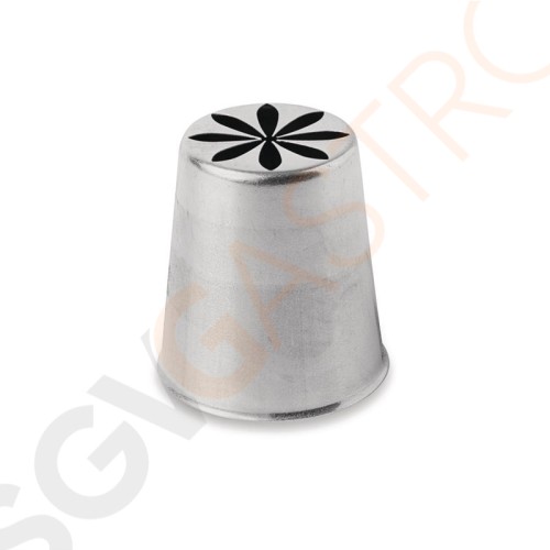 Schneider Spritztülle Blume Höhe: 4,2cm | Edelstahl