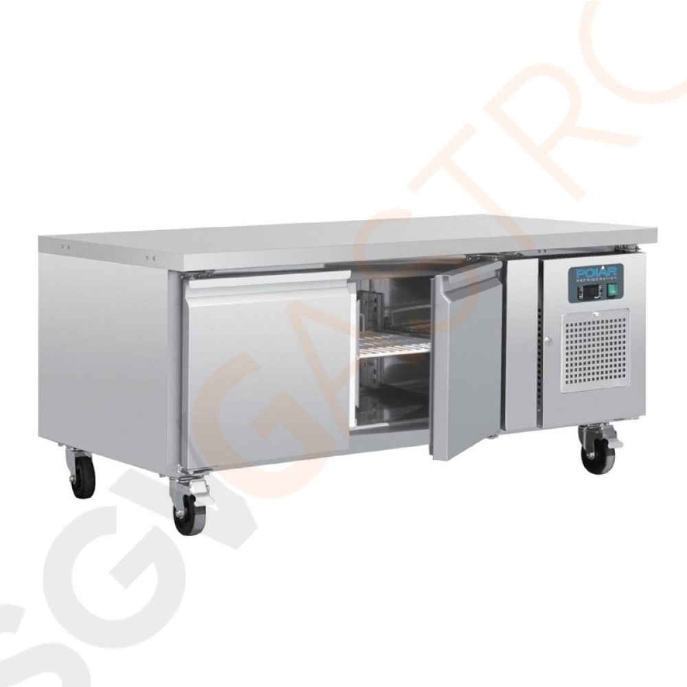 Polar Serie U 2türiger GNKühltisch 214L 230V 65 x 136