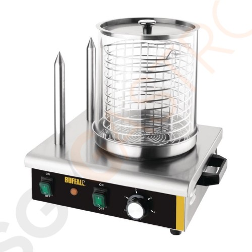 Buffalo Hotdoggerät mit 2 Heizstangen 550W/230V | 2 Heizstangen