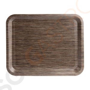Roltex Original Serviertablett antirutsch Wenge 32,5 x 26,5cm Antirutschbeschichtung | 32,5 x 26,5cm (GN1/2) Melamin | Wengeoptik