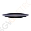 Roltex Blackline rundes Serviertablett antirutsch 31cm Antirutschbeschichtung | 31(Ø)cm | Thermokunststoff