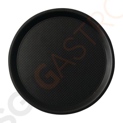 Roltex Blackline rundes Serviertablett antirutsch 38cm Antirutschbeschichtung | 38(Ø)cm | Thermokunststoff