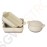 Olympia rechteckige Kasserolle creme und taupe 4,2L Größe: 9(H) x 32,5(B) x 26,5(T)mm | Material: Keramik