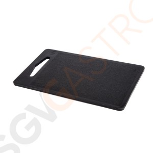 Hygiplas rechteckiges Bar Schneidebrett schwarz 25,5cm Schwarz farbkodiert für Bars | 0,7 x 15,3 x 25,5cm | Polypropylen