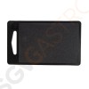 Hygiplas rechteckiges Bar Schneidebrett schwarz 25,5cm Schwarz farbkodiert für Bars | 0,7 x 15,3 x 25,5cm | Polypropylen