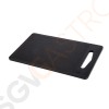 Hygiplas rechteckiges Bar Schneidebrett schwarz 25,5cm Schwarz farbkodiert für Bars | 0,7 x 15,3 x 25,5cm | Polypropylen
