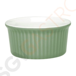 Olympia Pastel Auflaufförmchen grün 7cl 12 Stück | 3,2 x 7(Ø)cm | Kapazität: 7cl | Steinzeug | grün
