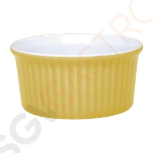 Olympia Pastel Auflaufförmchen gelb 14,5cl 12 Stück | 4,2 x 9(Ø)cm | Kapazität: 14,5cl | Steinzeug | gelb