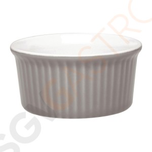 Olympia Pastel Auflaufförmchen grau 14,5cl 12 Stück | 4,2 x 9(Ø)cm | Kapazität: 14,5cl | Steinzeug | grau